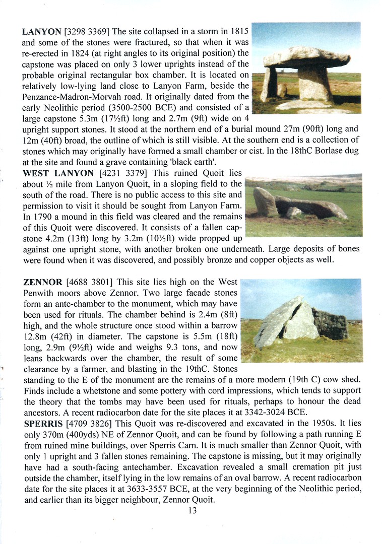 Quoits of the Penwith Moors