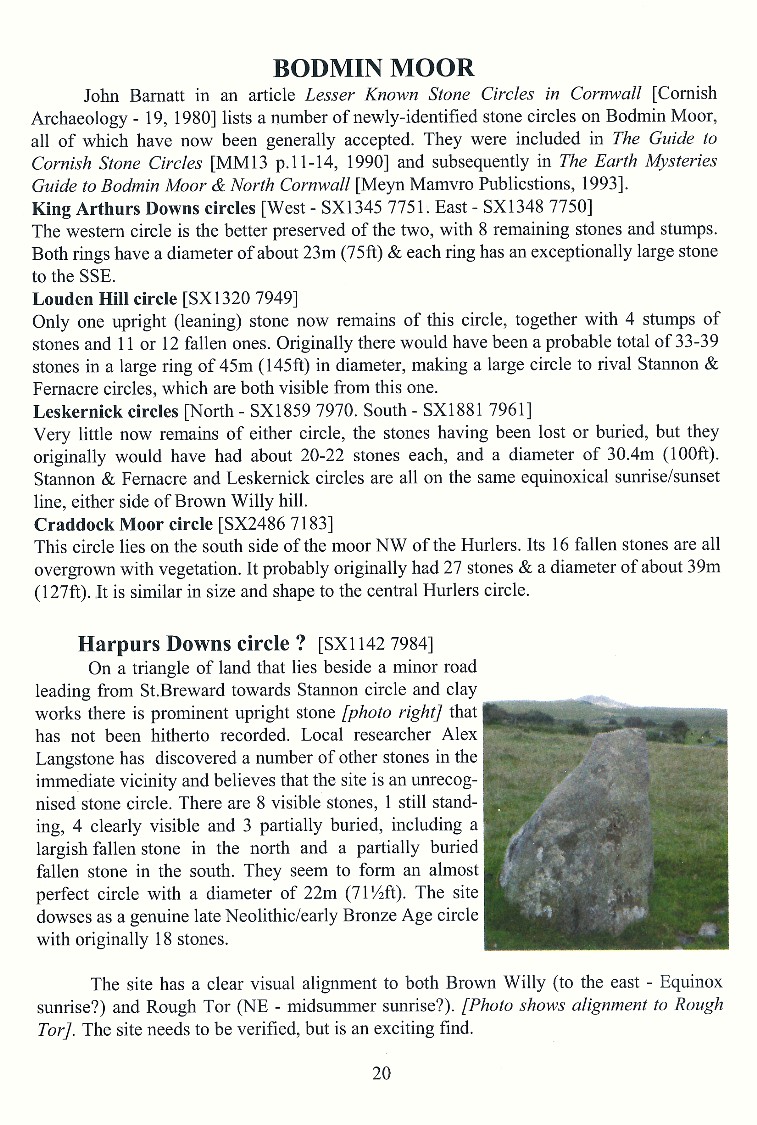 Bodmin Moor stone circles, Leskernick stone circles
