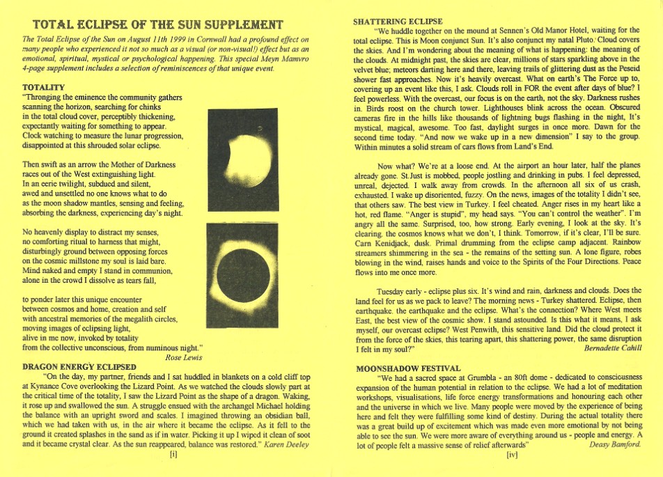 Total Eclipse of the Sun supplement
